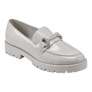 Bandolino Women's Franny Lug Sole Hardware Loafers Gray Size 9 M